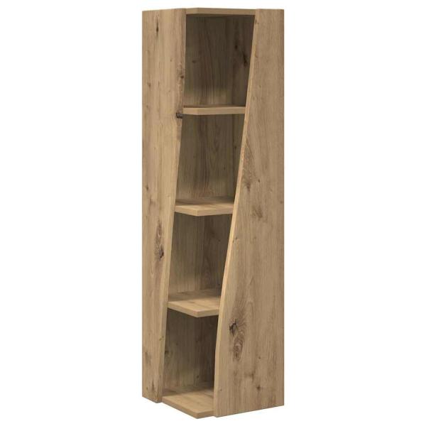 Eckschrank Weiß 27,5x27x102cm Holzwerkstoff