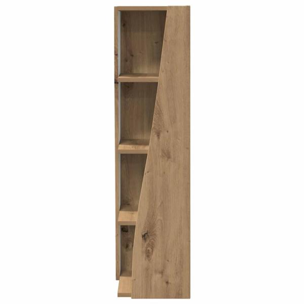 Eckschrank Weiß 27,5x27x102cm Holzwerkstoff