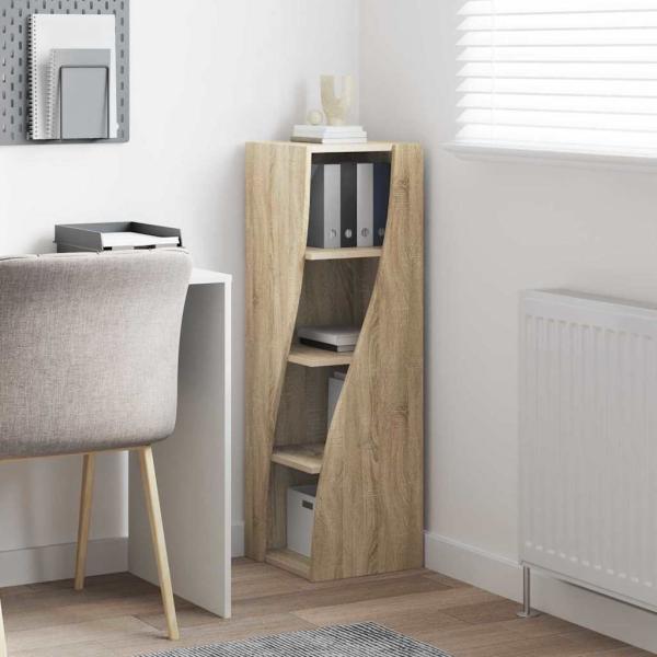 Eckschrank Weiß 32x32x102cm Holzwerkstoff