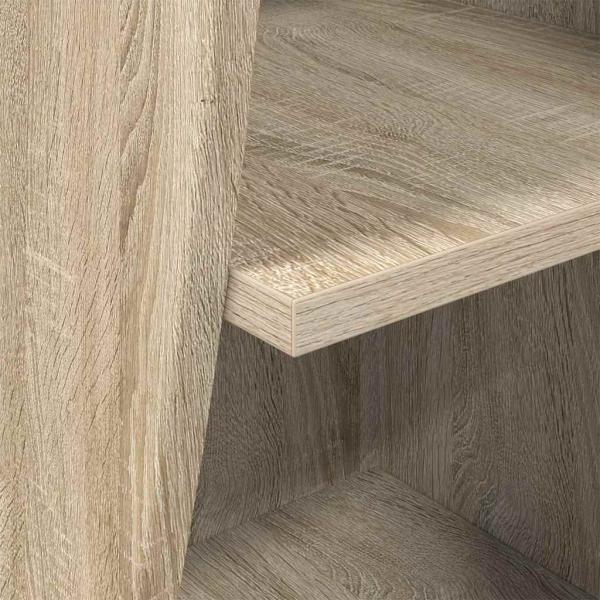Eckschrank Weiß 32x32x102cm Holzwerkstoff