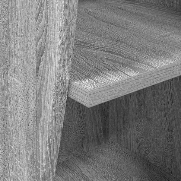 Eckschrank Weiß 32x32x102cm Holzwerkstoff