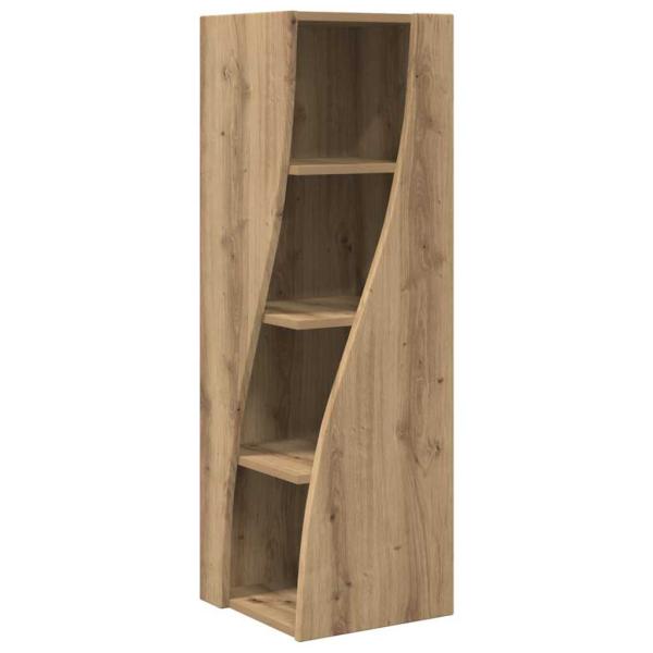 Eckschrank Weiß 32x32x102cm Holzwerkstoff