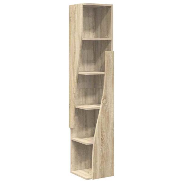 Eckschrank Weiß 27,5x27x140cm Holzwerkstoff