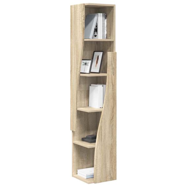 Eckschrank Weiß 27,5x27x140cm Holzwerkstoff