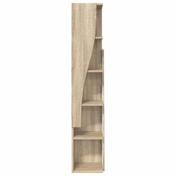 Eckschrank Weiß 27,5x27x140cm Holzwerkstoff