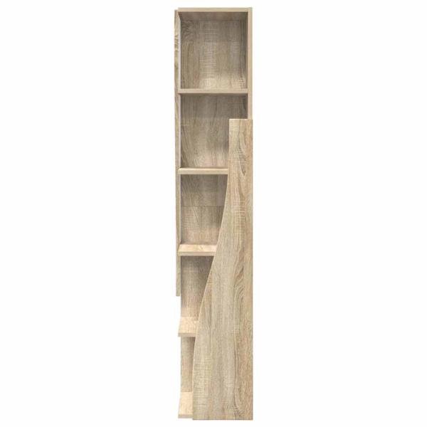 Eckschrank Weiß 27,5x27x140cm Holzwerkstoff