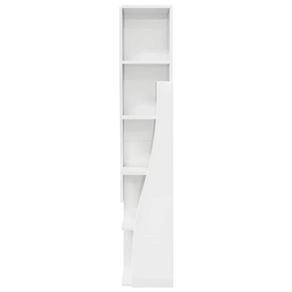 Eckschrank Weiß 27,5x27x140cm Holzwerkstoff