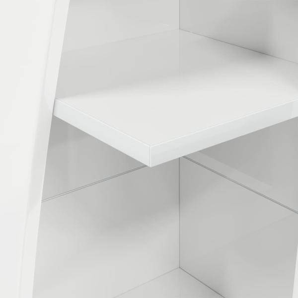 Eckschrank Weiß 27,5x27x140cm Holzwerkstoff