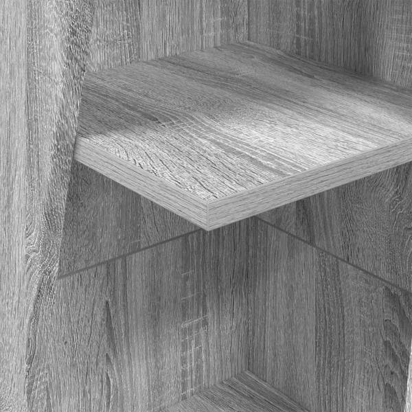 Eckschrank Weiß 27,5x27x140cm Holzwerkstoff