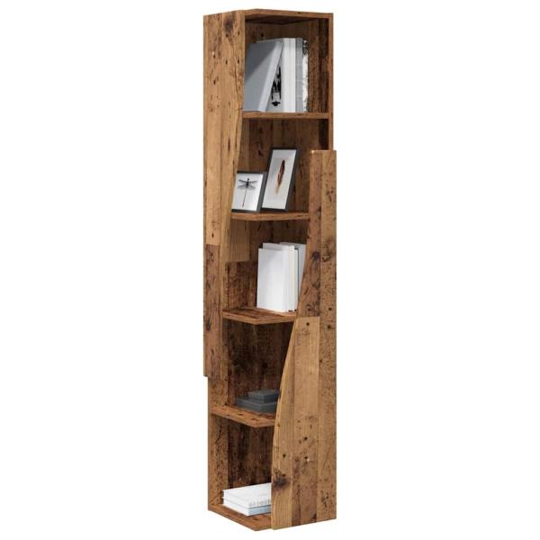 Eckschrank Weiß 27,5x27x140cm Holzwerkstoff