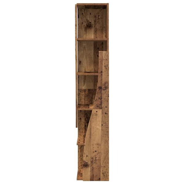 Eckschrank Weiß 27,5x27x140cm Holzwerkstoff