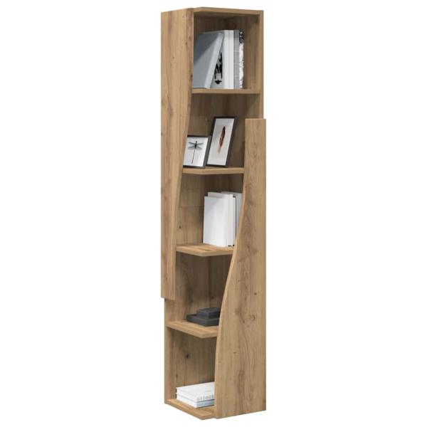 Eckschrank Weiß 27,5x27x140cm Holzwerkstoff