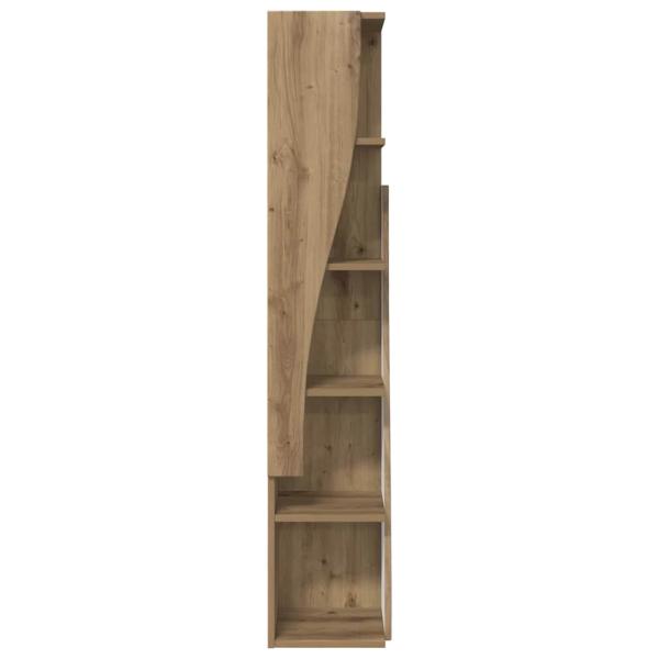 Eckschrank Weiß 27,5x27x140cm Holzwerkstoff