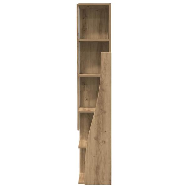Eckschrank Weiß 27,5x27x140cm Holzwerkstoff