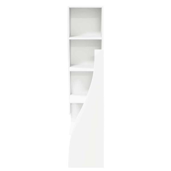 Eckschrank Weiß 32x32x140cm Holzwerkstoff