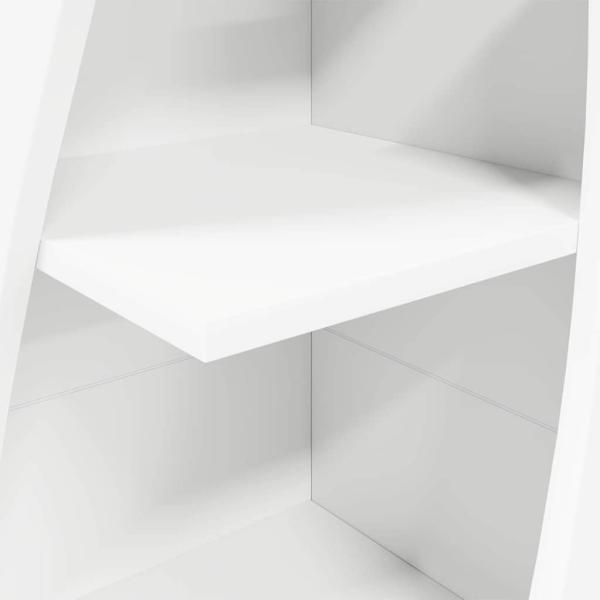 Eckschrank Weiß 32x32x140cm Holzwerkstoff