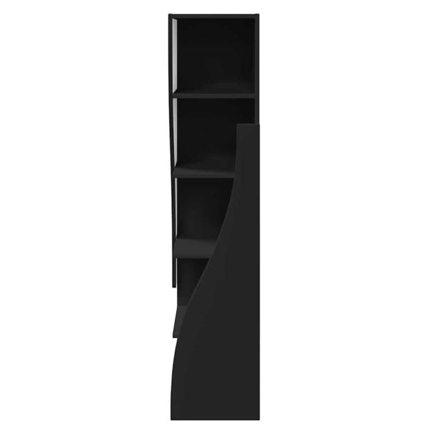ARDEBO.de - Eckschrank Weiß 32x32x140cm Holzwerkstoff