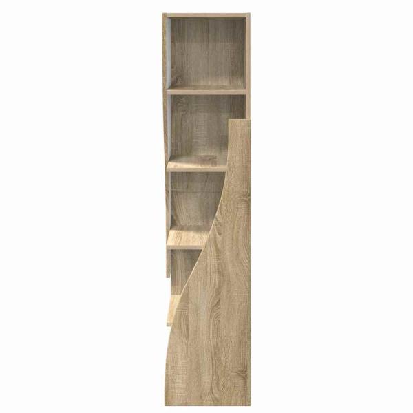 Eckschrank Weiß 32x32x140cm Holzwerkstoff