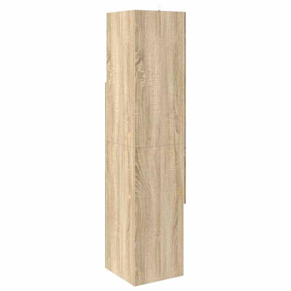 Eckschrank Weiß 32x32x140cm Holzwerkstoff