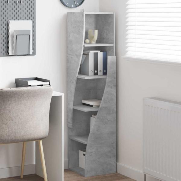 Eckschrank Weiß 32x32x140cm Holzwerkstoff