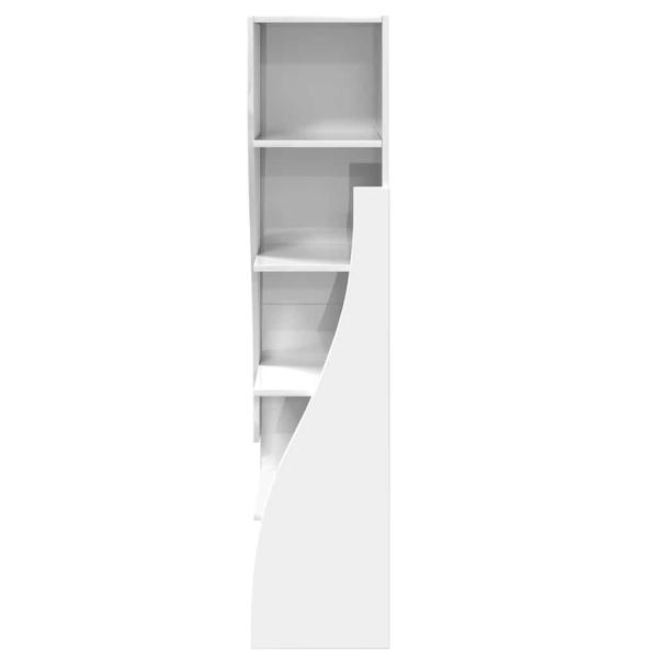 Eckschrank Weiß 32x32x140cm Holzwerkstoff