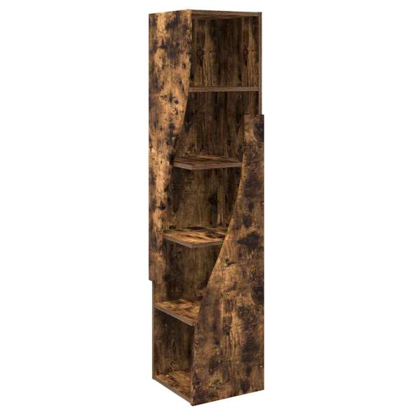 Eckschrank Weiß 32x32x140cm Holzwerkstoff