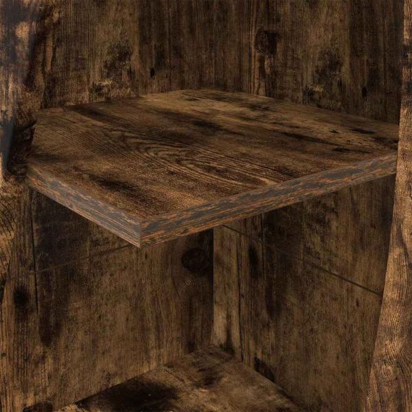 Eckschrank Weiß 32x32x140cm Holzwerkstoff