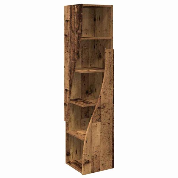 Eckschrank Weiß 32x32x140cm Holzwerkstoff