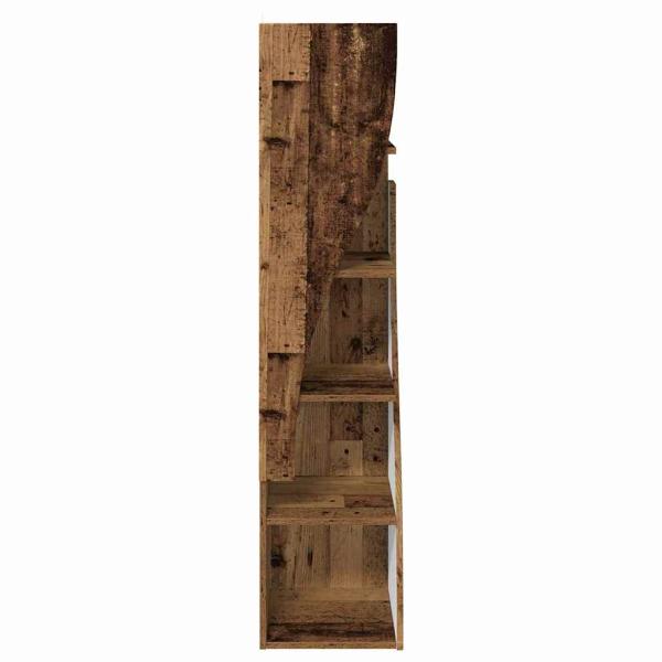 Eckschrank Weiß 32x32x140cm Holzwerkstoff