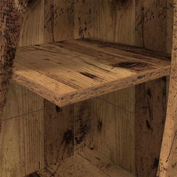 Eckschrank Weiß 32x32x140cm Holzwerkstoff