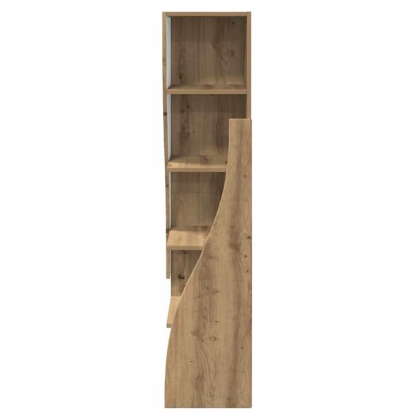 Eckschrank Weiß 32x32x140cm Holzwerkstoff