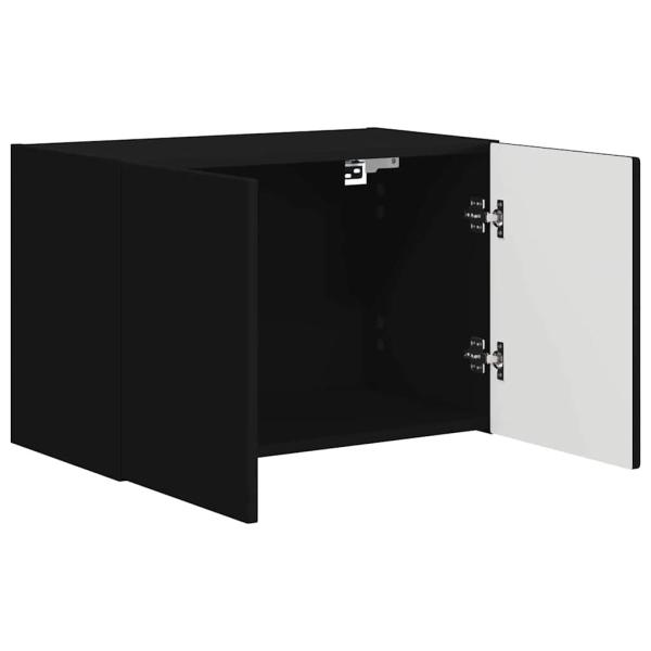 TV-Wandschrank Schwarz 59,5 x 31 x 40 cm Holzwerkstoff