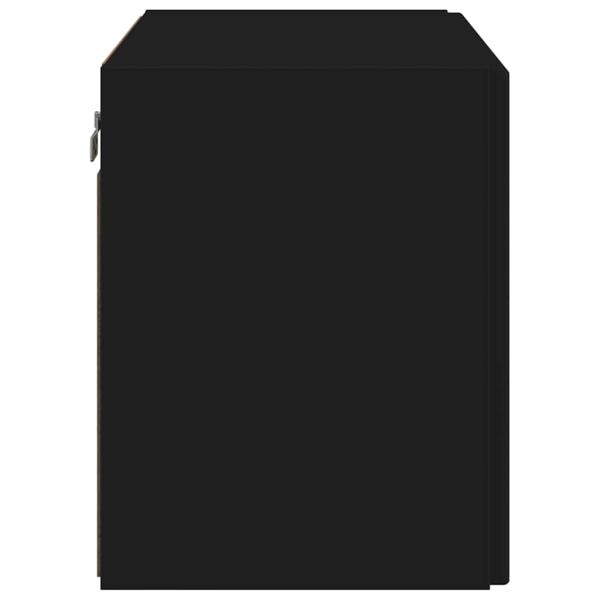 TV-Wandschrank Schwarz 59,5 x 31 x 40 cm Holzwerkstoff