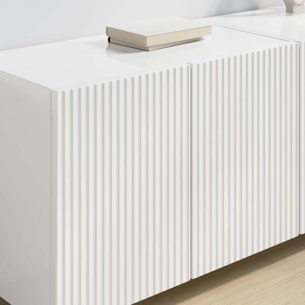 TV-Wandschrank Hochglanz Weiß 59,5 x 31 x 40 cm Holzwerkstoff