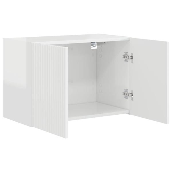 TV-Wandschrank Hochglanz Weiß 59,5 x 31 x 40 cm Holzwerkstoff