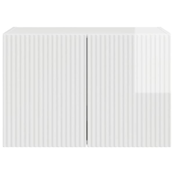 TV-Wandschrank Hochglanz Weiß 59,5 x 31 x 40 cm Holzwerkstoff