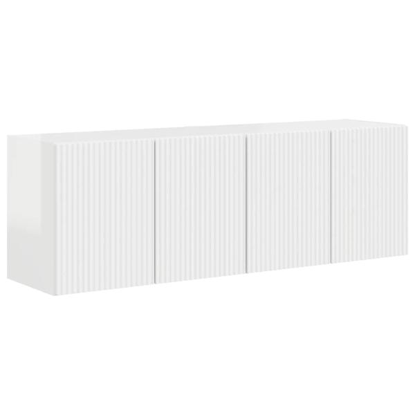 TV-Wandschrank 2 pcs Hochglanz Weiß 59,5 x 31 x 40 cm