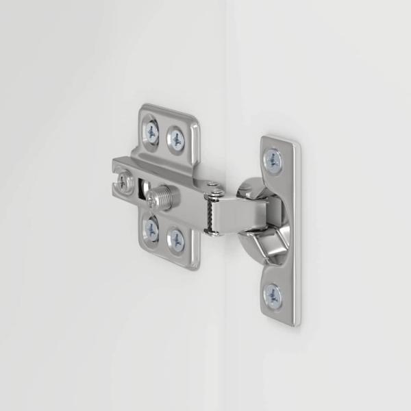 TV-Wandschrank 2 pcs Hochglanz Weiß 59,5 x 31 x 40 cm