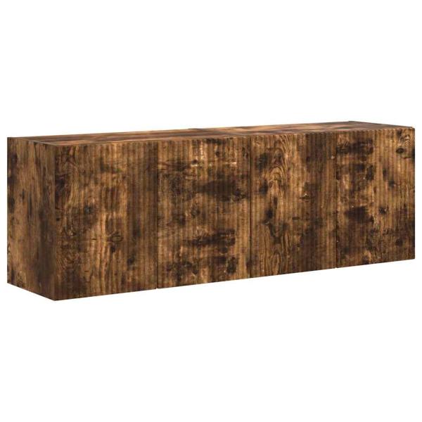 TV-Wandschrank 2 pcs Geräucherte Eiche 59,5 x 31 x 40 cm