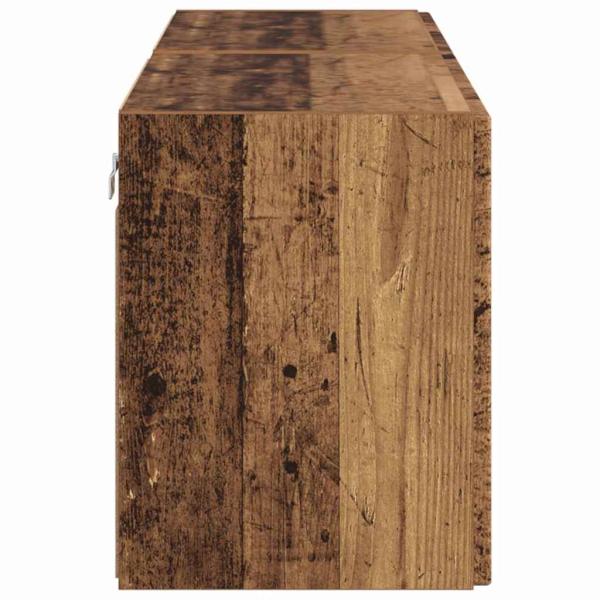 TV-Wandschrank 2 pcs Altholz 59,5 x 31 x 40 cm Holzwerkstoff