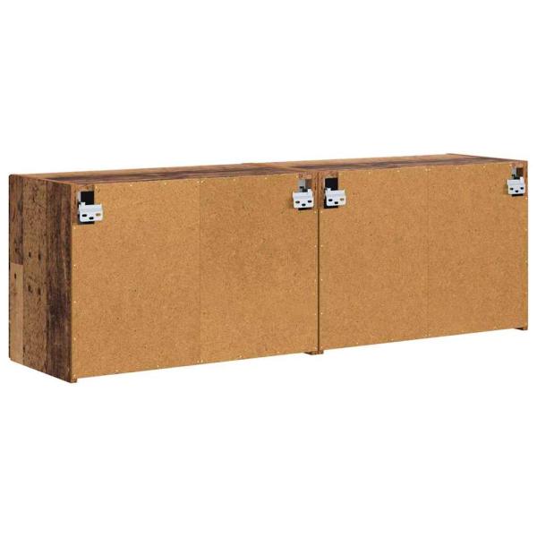 TV-Wandschrank 2 pcs Altholz 59,5 x 31 x 40 cm Holzwerkstoff
