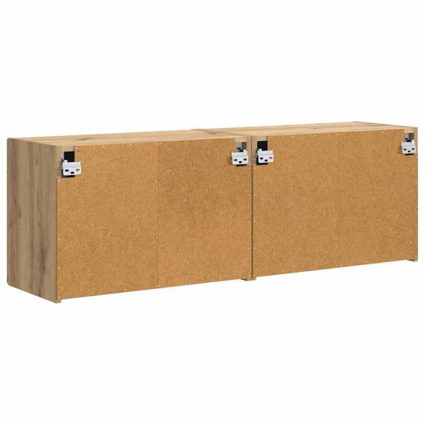 TV-Wandschrank 2 pcs Artisan-Eiche 59,5 x 31 x 40 cm