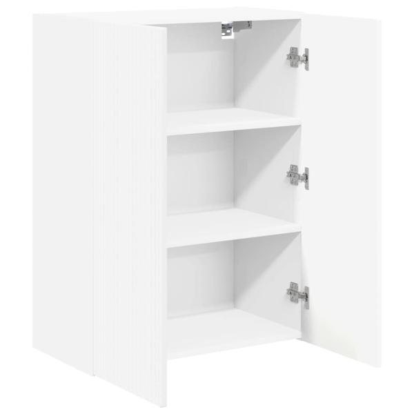ARDEBO.de - TV-Wandschrank Weiß 59,5 x 31 x 80 cm Holzwerkstoff
