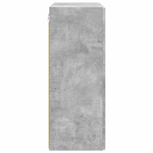 TV-Wandschrank Beton Grau 59,5 x 31 x 80 cm Holzwerkstoff