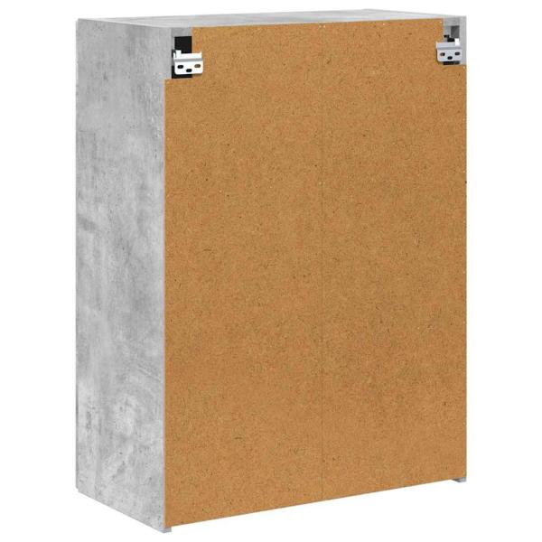 TV-Wandschrank Beton Grau 59,5 x 31 x 80 cm Holzwerkstoff