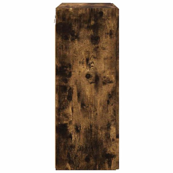 TV-Wandschrank Wandmontiert Geräucherte Eiche 59,5 x 31 x 80 cm