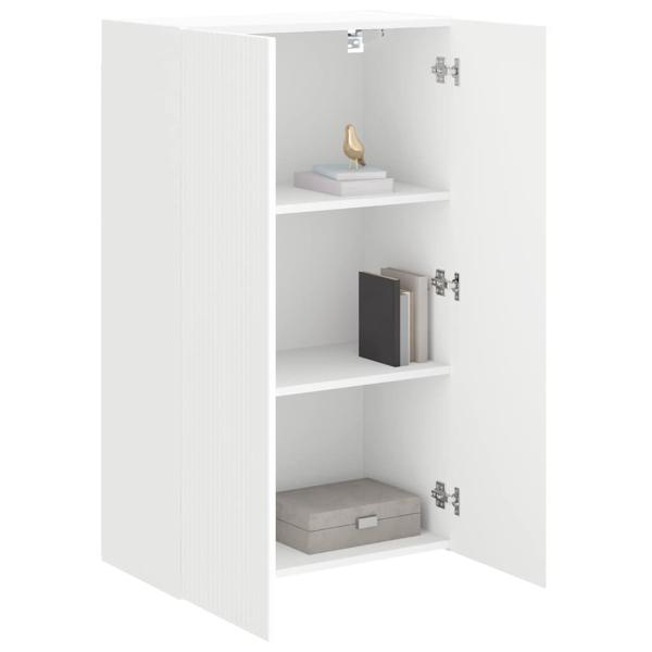 TV-Wandschrank Weiß 59,5 x 31 x 100 cm Holzwerkstoff