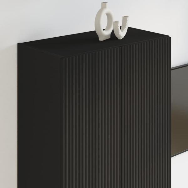 TV-Wandschrank Schwarz 59,5 x 31 x 100 cm Holzwerkstoff