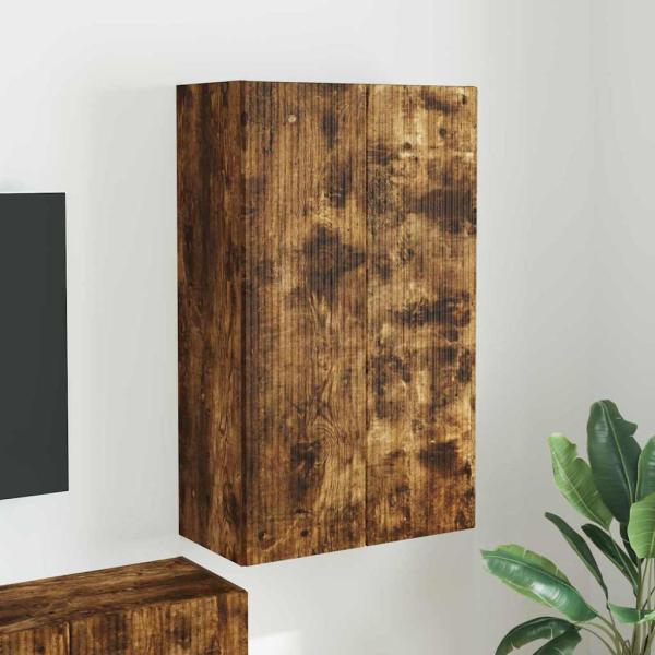 ARDEBO.de - TV-Wandschrank Geräucherte Eiche 59,5 x 31 x 100 cm