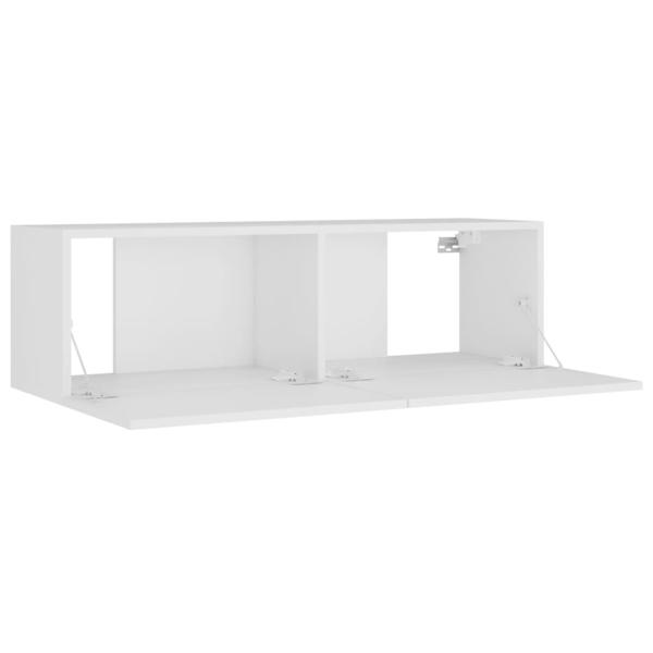 8-tlg. TV-Schrank-Set Weiß Holzwerkstoff